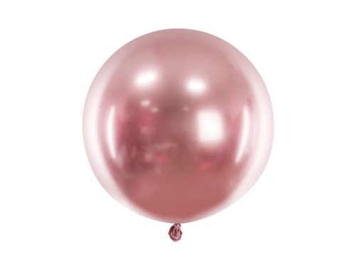 BALON RÓŻOWE ZŁOTO GLOSSY GIGANT 60cm 1szt
