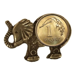 SŁONIK Z MONETĄ 1 GROSZ 1szt.