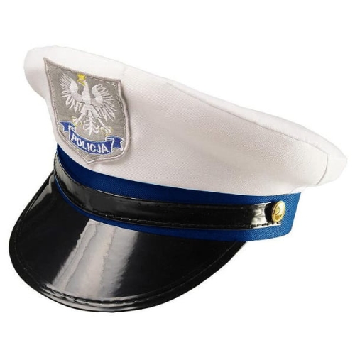 CZAPKA POLICJA BIAŁA L