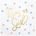SERWETKI BOY OR GIRL BIAŁE 20 szt.