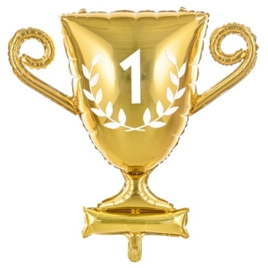 BALON PARTY DECO PUCHAR 1 ZŁOTY 25'' 64cm