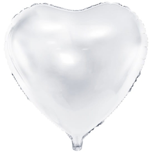 BALON PARTY DECO SERCE BIAŁY 24'' 61cm