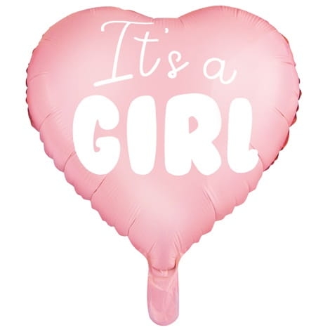 BALON SERCE GIRL RÓZOWY 18'' 45cm