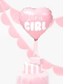BALON SERCE GIRL RÓZOWY 18'' 45cm