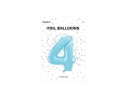 BALON CYFRA 4 BŁĘKITNY 34'' 86cm