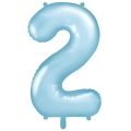 BALON CYFRA 2 BŁĘKITNY 34'' 86cm