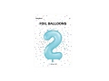 BALON CYFRA 2 BŁĘKITNY 34'' 86cm