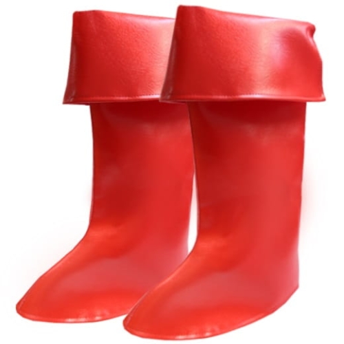 NAKŁADKI NA BUTY EKO SKÓRA CZERWONE 2szt