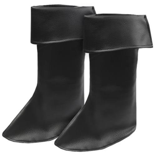 NAKŁADKI NA BUTY EKO SKÓRA CZARNE 2szt