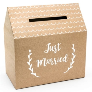 PUDEŁKO NA KOPERTY JUST MARRIED KRAFT