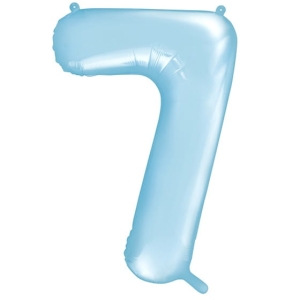 BALON CYFRA 7 BŁĘKITNY 34'' 86cm