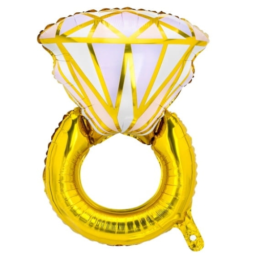 BALON PIERŚCIONEK ZŁOTY 37'' 95cm