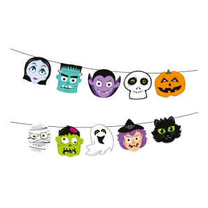 GIRLANDA POTWORKI PAPIEROWA 1,5m