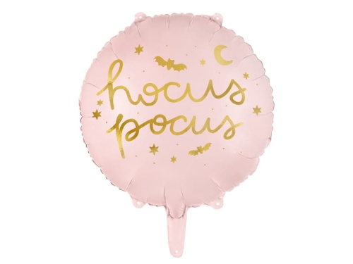 BALON OKRĄGŁY HOCUS POCUS RÓŻOWY 18'' 45cm