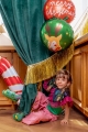 BALON RENIFER ZIELONY 18'' 45cm