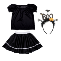 ZESTAW HALLOWEEN BOO CZARNY 116-128 3el