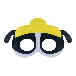 MASKA RUBBLE PSI PATROL FILCOWA CZARNO-ŻÓŁTA