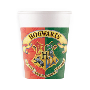 KUBECZKI PAPIEROWE HARRY POTTER HOGWART 200ml 8szt