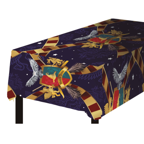 OBRUS FOLIOWY HARRY POTTER HOGWART GRANATOWY 137x274cm