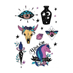 TATUAŻE ZMYWALNE JEDNOROŻEC OKO KOŃ
