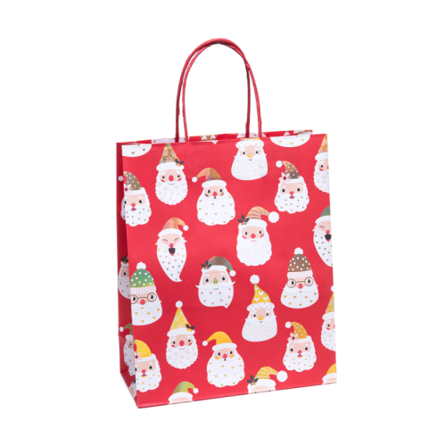 TOREBKA PREZENTOWA MIKOŁAJE CZERWONA 32x26cm