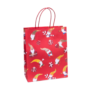 TOREBKA PREZENTOWA SKRZATY CZERWONA 42x32cm