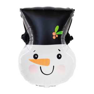 BALON PARTY PAL BAŁWANEK W KAPELUSZU CZARNO-BIAŁY 24'' 61cm