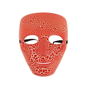 MASKA TWARZ DIABEŁ POPĘKANA CZERWONA