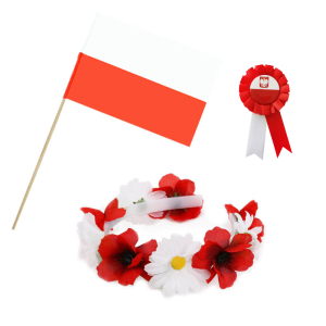 ZESTAW NARODOWY BIAŁO-CZERWONY 3el