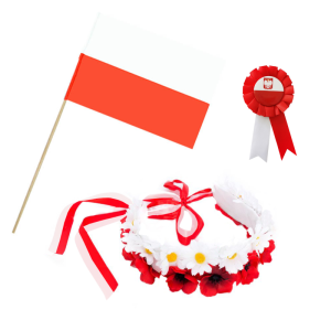 ZESTAW NARODOWY BIAŁO-CZERWONY 3el