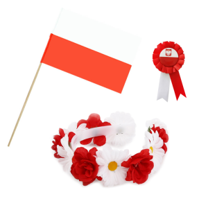 ZESTAW NARODOWY BIAŁO-CZERWONY 3el