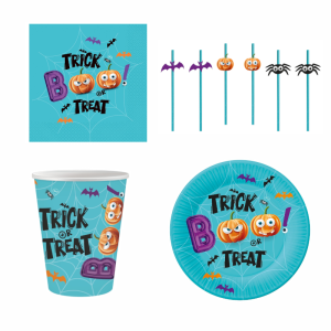ZESTAW HALLOWEENOWY TRICK OR TREAT 19szt