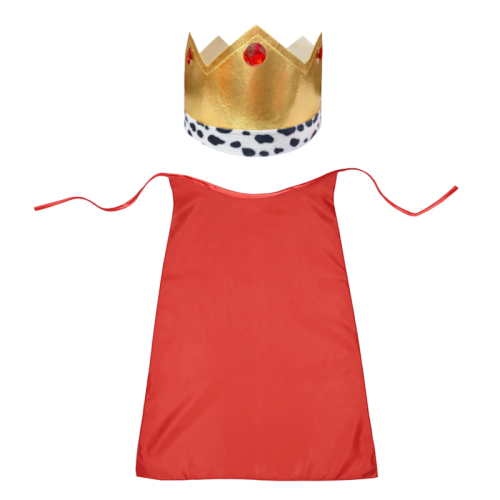 ZESTAW KRÓL CZERWONY PELERYNA 90cm 2el