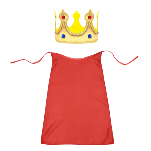 ZESTAW KRÓL CZERWONY PELERYNA 90cm 2el