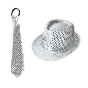 ZESTAW SYLWESTROWY SREBRNY 2el