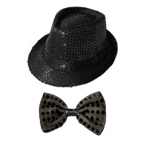 ZESTAW SYLWESTROWY CZARNY 2el