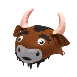 CZAPKA ŻUBR RUCHOME OCZY BRĄZOWA