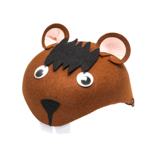 CZAPKA BÓBR RUCHOME OCZY BRĄZOWA