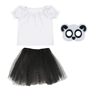 ZESTAW PANDA BIAŁO-CZARNY 98-110 3el