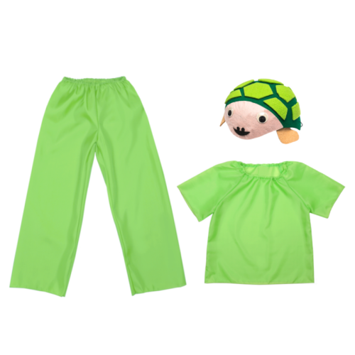 ZESTAW ŻÓŁWIK ZIELONY 116-128 3el