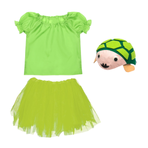 ZESTAW ŻÓŁWIK ZIELONY 134-140 3el