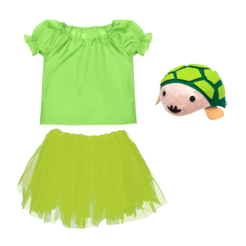 ZESTAW ŻÓŁWIK ZIELONY 134-140 3el