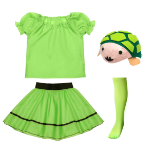 ZESTAW ŻÓŁWIK ZIELONY 116-128 4el