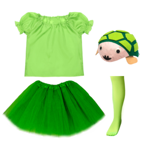 ZESTAW ŻÓŁWIK ZIELONY 134-140 4el