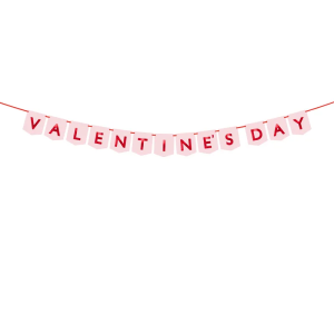 BANER VALENTINES DAY RÓŻOWY 1,5m
