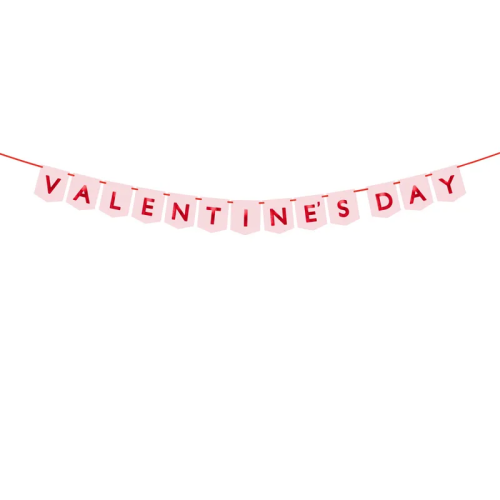 BANER VALENTINES DAY RÓŻOWY 1,5m