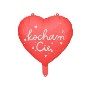 BALON SERCE KOCHAM CIĘ CZERWONY 18'' 45cm