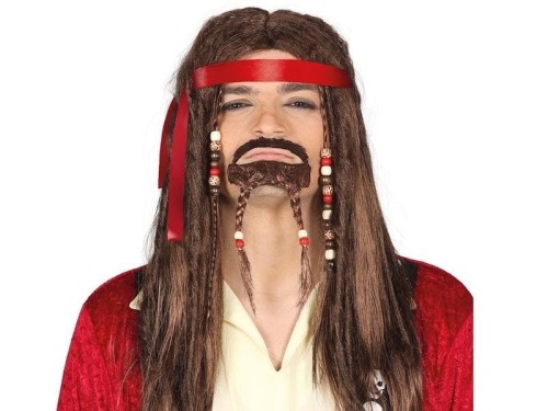 PERUKA Z DREADAMI I BRODĄ BRĄZ