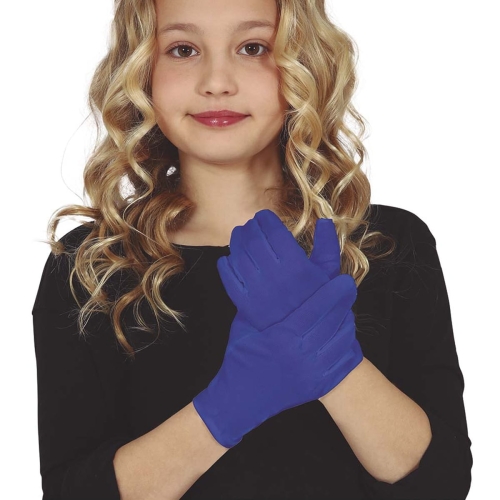 RĘKAWICZKI ELASTYCZNE DZIECIĘCE NIEBIESKIE 17cm