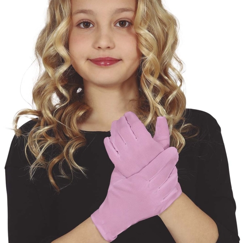 RĘKAWICZKI ELASTYCZNE DZIECIĘCE RÓŻOWE 17cm